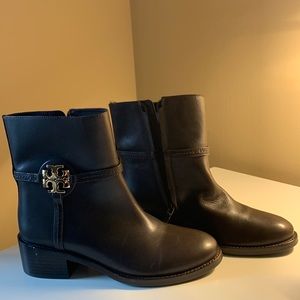 Tory Burch Leather Miller Ankle Boots
